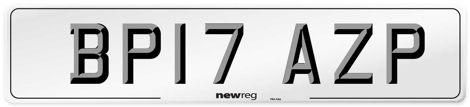 BP17 AZP Number Plate from New Reg